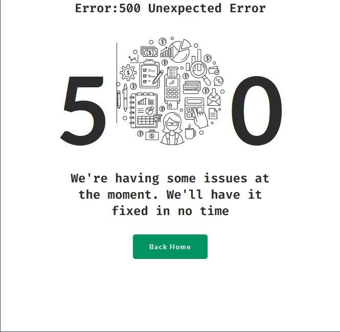 image of a Error Page